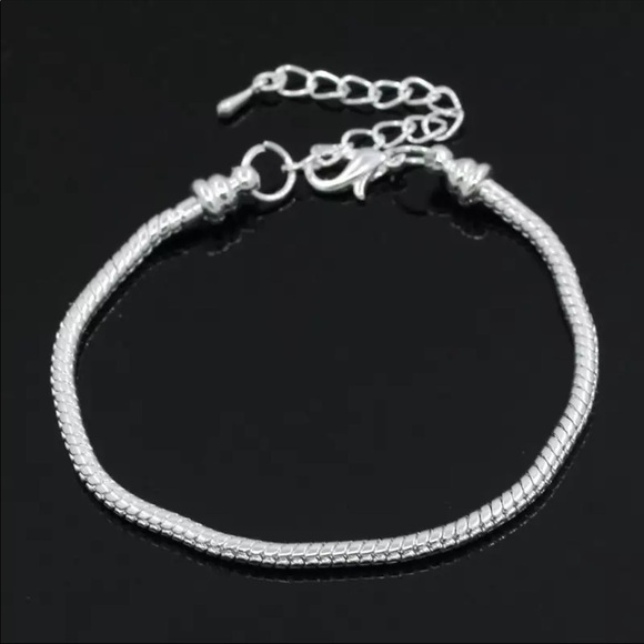 NEW Silver Snake 3mm Chain Bracelet Lobster Clasp - Picture 2 of 5